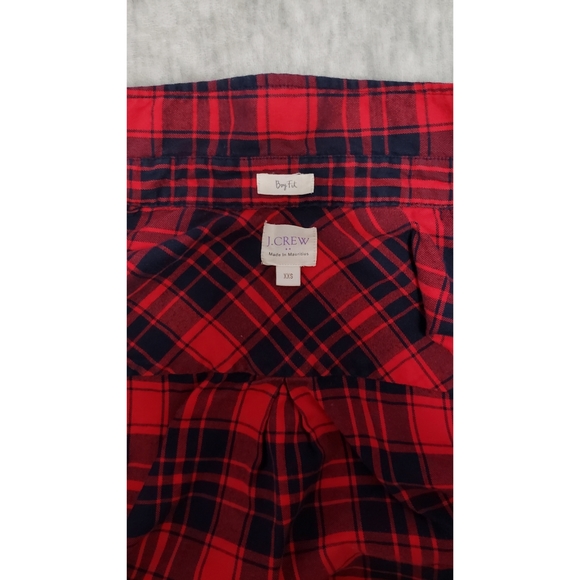 J. Crew Boy Fit Plaid Flannel - Picture 2 of 3